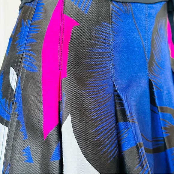 NWT DVF Jewel Print Wrap Dress Fit & Flare Floral 3/4 Sleeve pocket combo tie - Picture 8 of 13